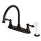 Kingston Brass KB725ACL Centerset Kitchen Faucet with Side Sprayer, Oil Rubbed Bronze KB725ACL - alternate 1
